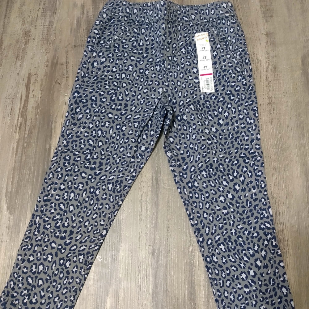 Girl Woven Ruffle Pocket Pants